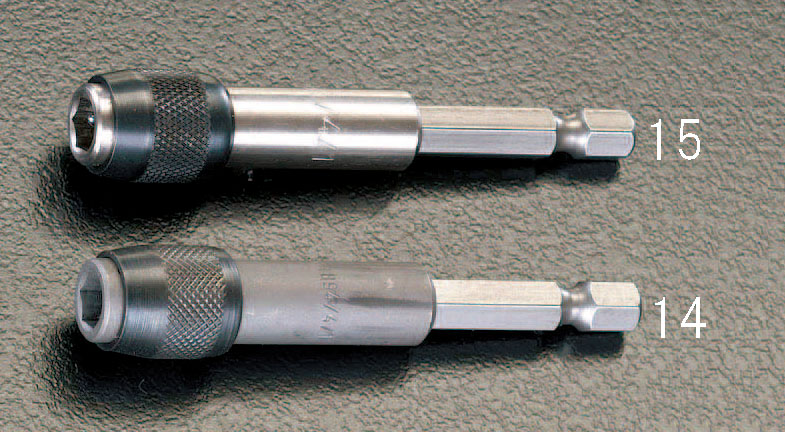 1/4"Hex/ 77mm ビットホルダー(M クイック)