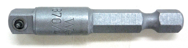 1/4"sq-1/4"Hex ソケットアダプター