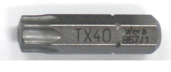 T40x25mm Torx ドライバービット