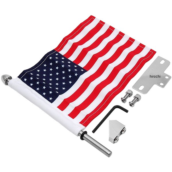 旗取付け USA旗付き ライセンス プレート用