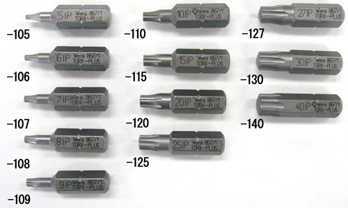 10 IPx25mm TORX-PLUS ドライバービット
