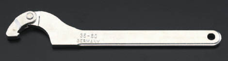 155-230mm 自在フックレンチ(メッキ付)