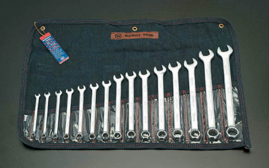 5/16"-1 1/4" 15本組片目片口スパナ