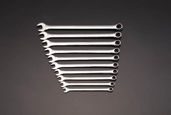 10本組 片目片口スパナ(超ロング)