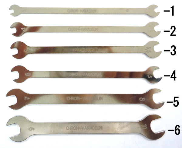 9.0x 10mm/2.0mm 両口スパナ(薄型)