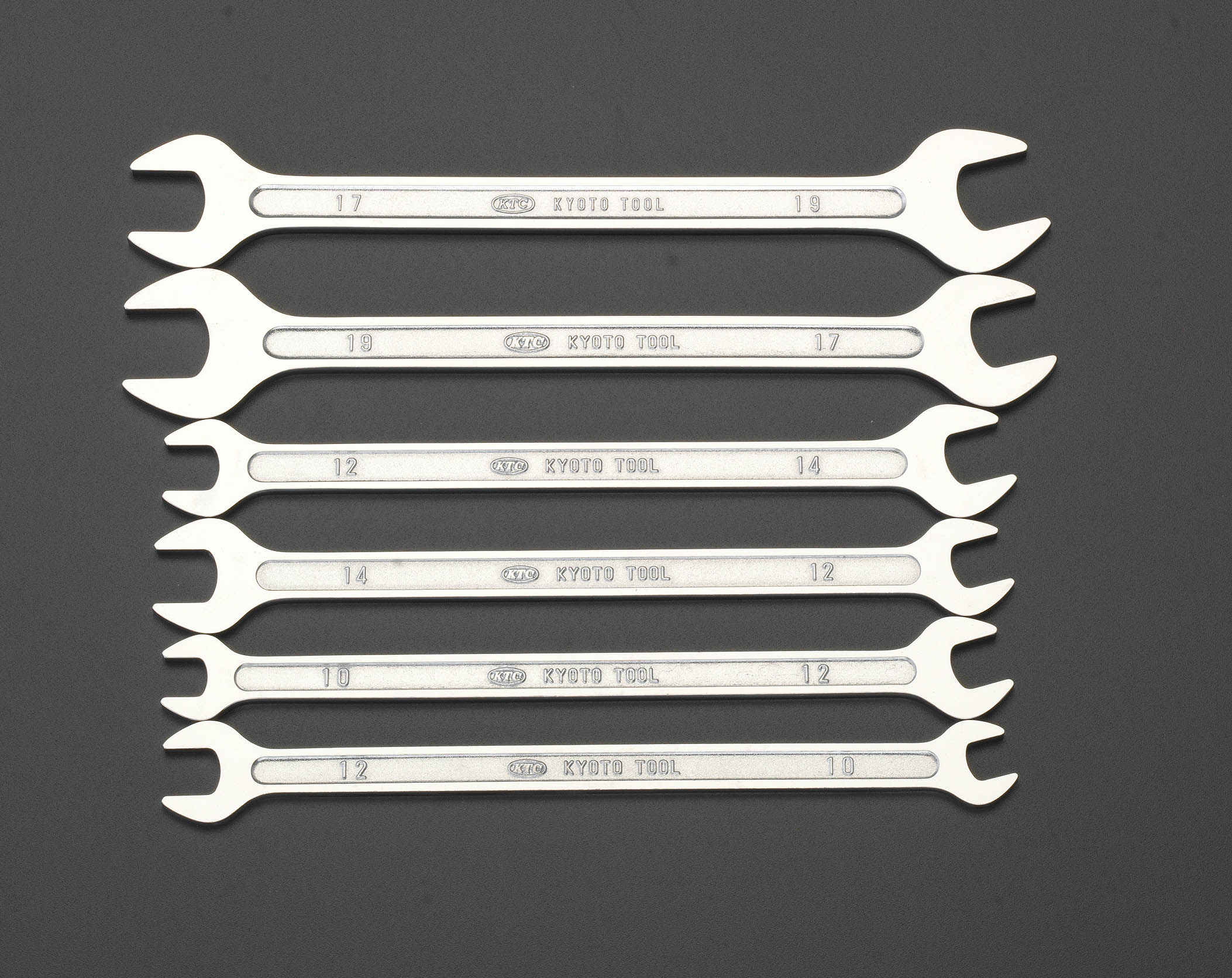 6本組 両口スパナセット(薄型)