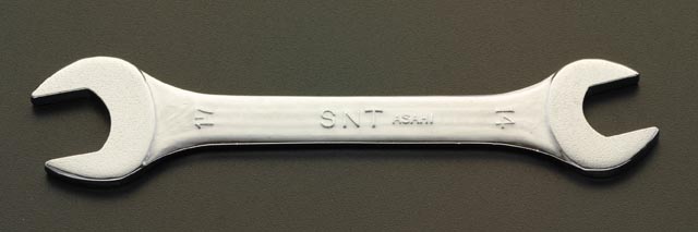 8x 9mm/3.2mm 両口スパナ(薄型)