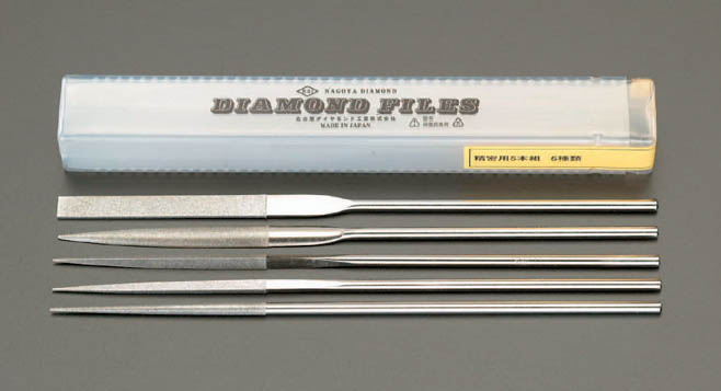 200mm ダイヤモンドやすり 精密・５種・５本組