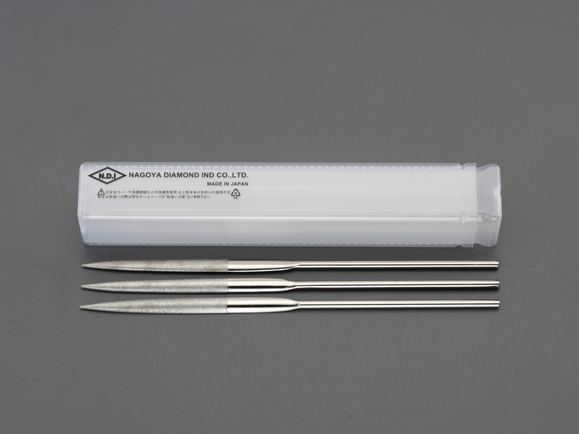 200mm ダイヤモンドヤスリ 精密・半丸/3粒度・3本組