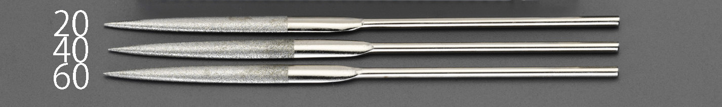 140mm/#600 ダイヤモンドやすり 精密・半丸