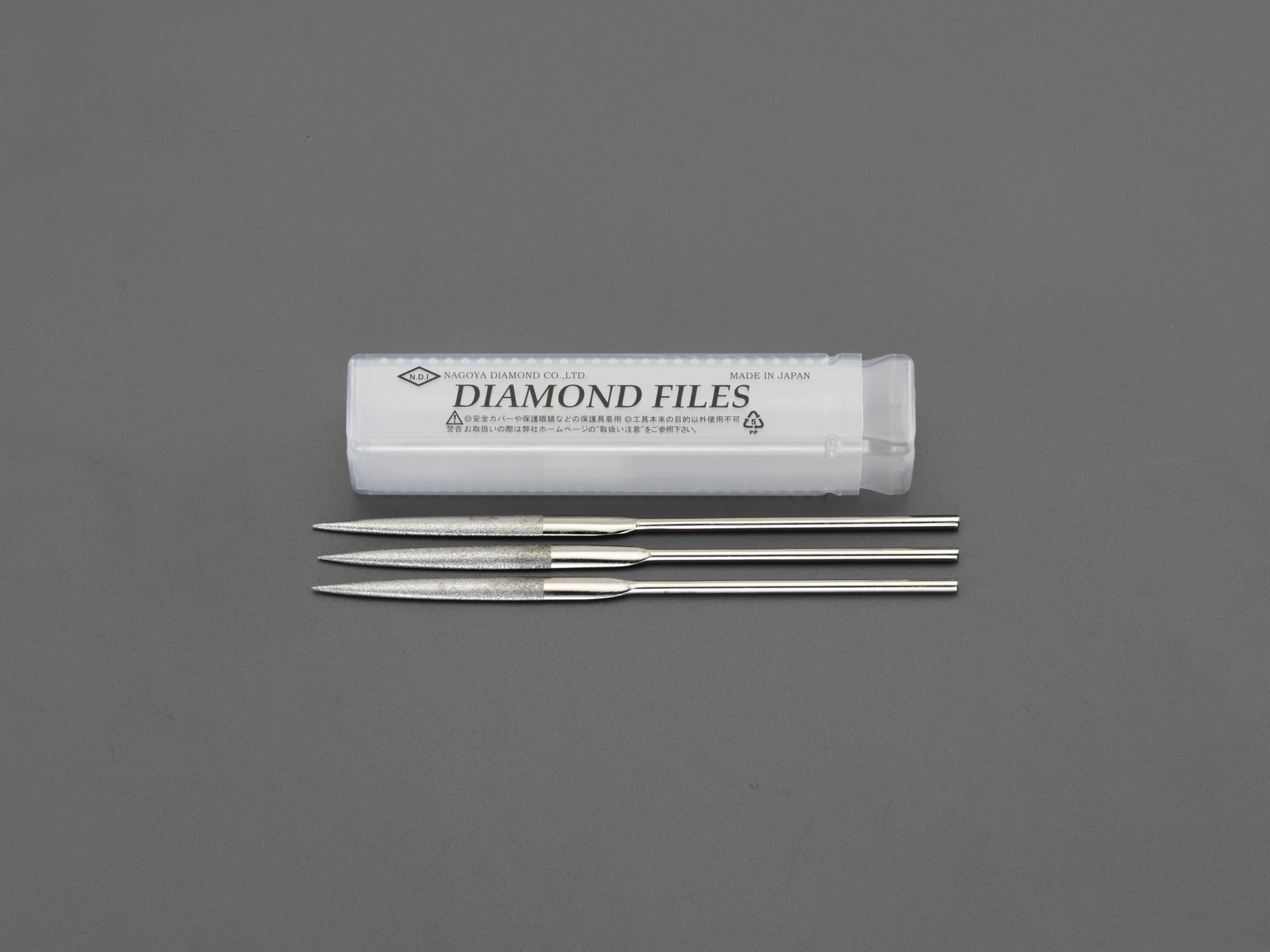 140mm ダイヤモンドヤスリ 精密・半丸/3粒度・3本組