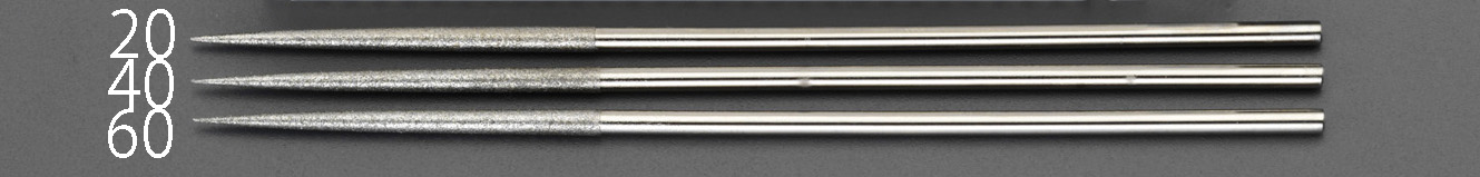 140mm/#600 ダイヤモンドやすり 精密・丸