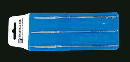 140mm ダイヤモンドヤスリ 半丸・3本組/粗・中・細目