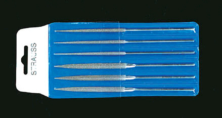 140mm ダイヤモンド鑢 半丸・丸・6本組/粗・中・細