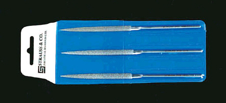 140mm ダイヤモンドヤスリ 半丸・3本組/粗・中・細目