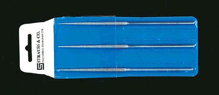 140mm ダイヤモンドヤスリ 丸・3本組/粗・中・細目