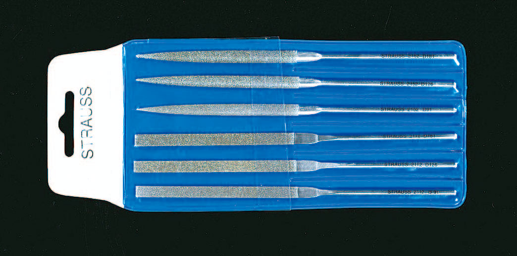 140mm ダイヤモンド鑢 平・半丸・6本組/粗・中・細