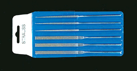 140mm ダイヤモンド鑢 平・丸・6本組/粗・中・細目