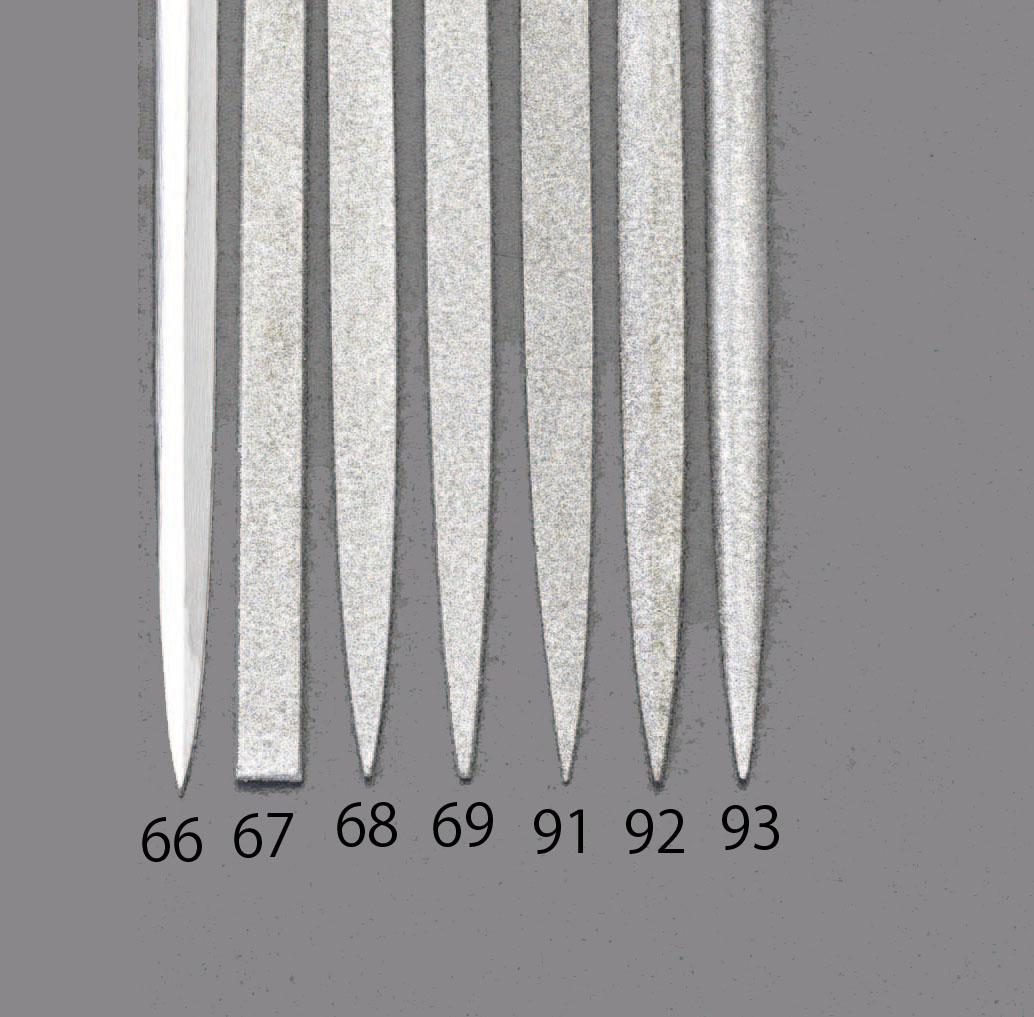 140mm ダイヤモンドニードル鑢 菱形/中目