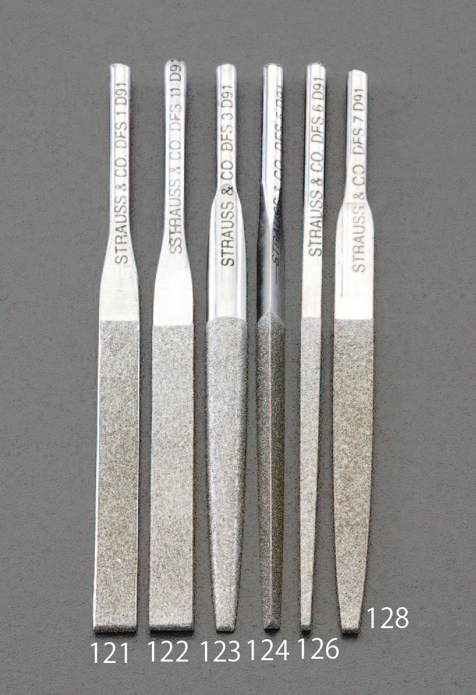 3.6 x 85mm ダイヤモンド鑢 三角・ショート/#140