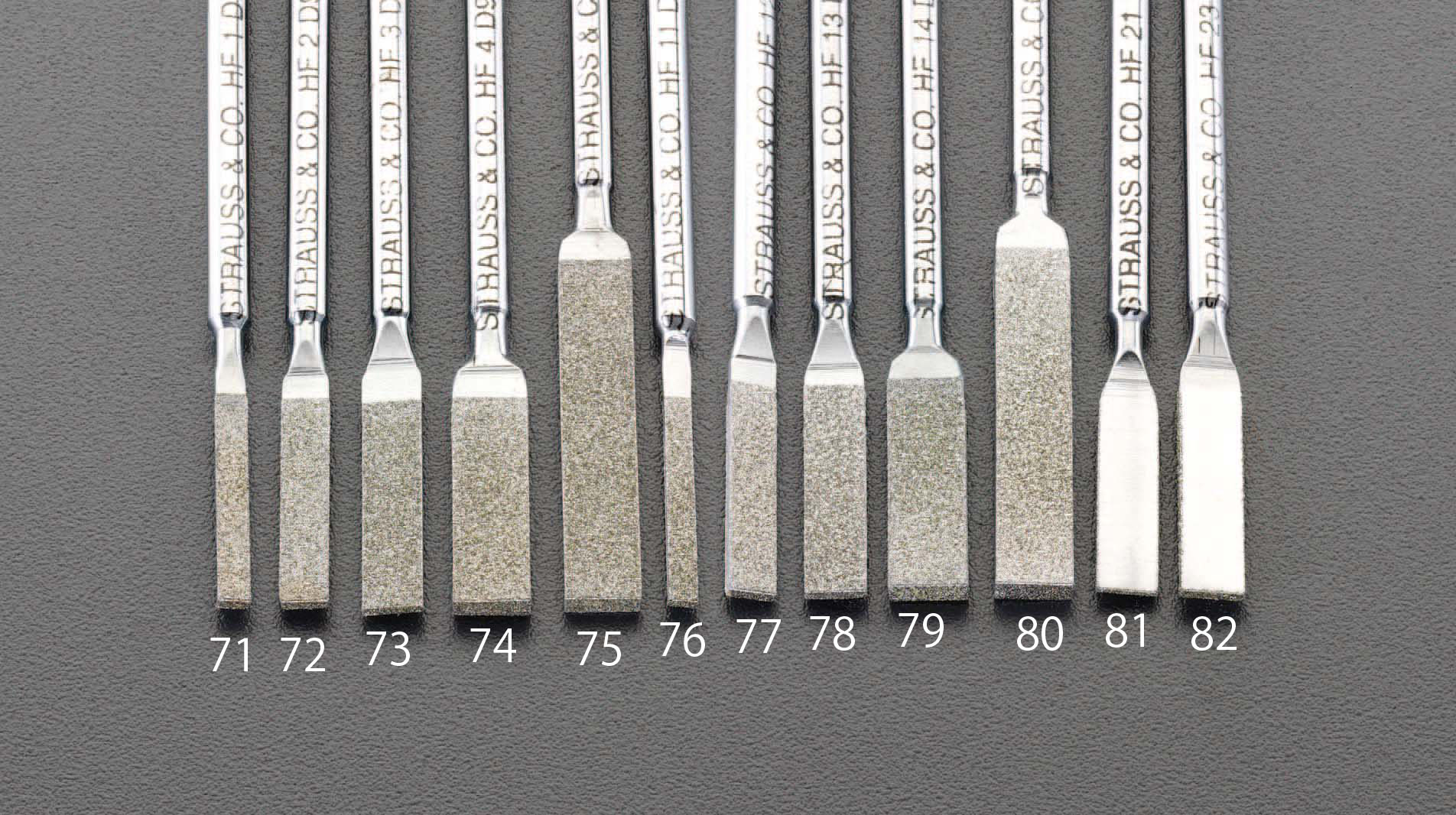 3.2x1.1x50mm ダイヤモンド鑢 平・ショート/#140