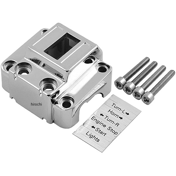 ハンドルバー スイッチ ハウジング 72年-81年 XL、FL、FX クローム