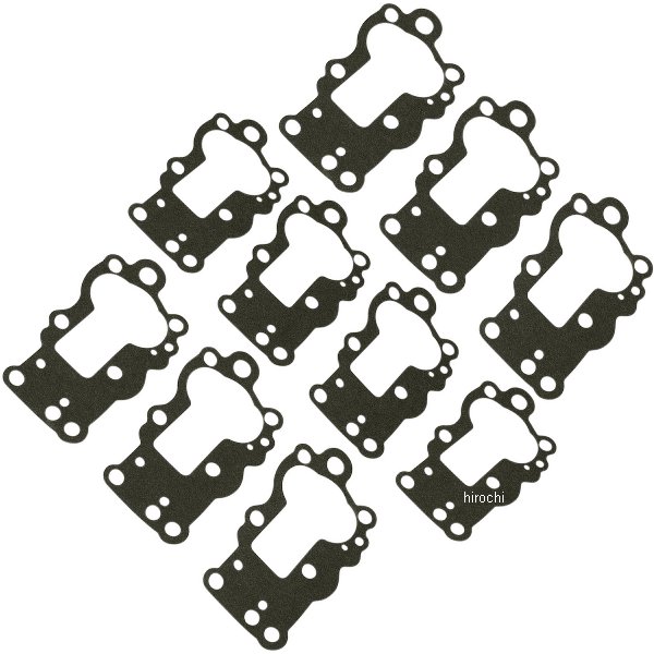 オイルポンプボディガスケット 41年-67年 Big Twin 黒紙 (10個入り)
