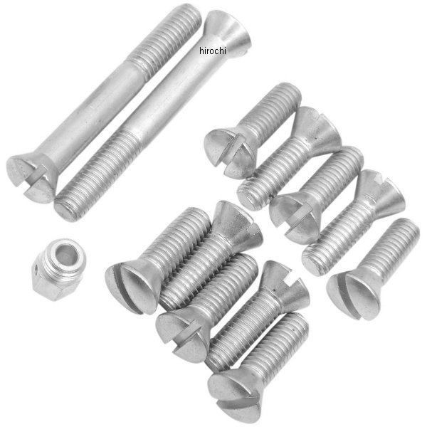 Machine トランスミッション トップ カバー ボルト キット 36年-55年 シルバー