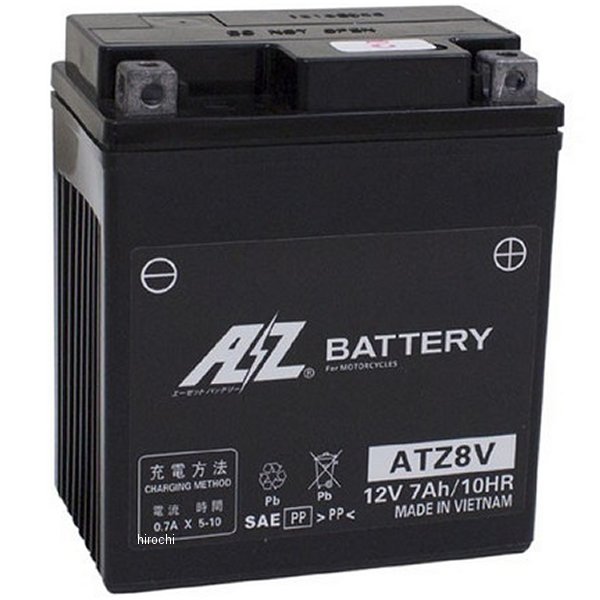 ATZ8V AZ エーゼット 液入り充済 バテリー二輪 YZF-R3/R25、PCX125/150