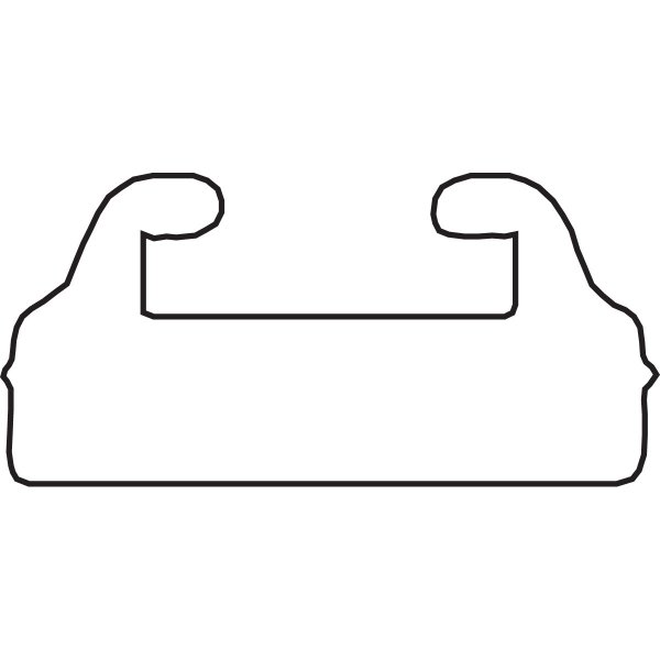 補修用 スライド 43.5インチ(1105mm) UHMW Mercury 黒