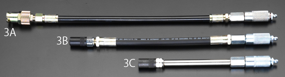 340mm グリスチャージャーガン用ホース