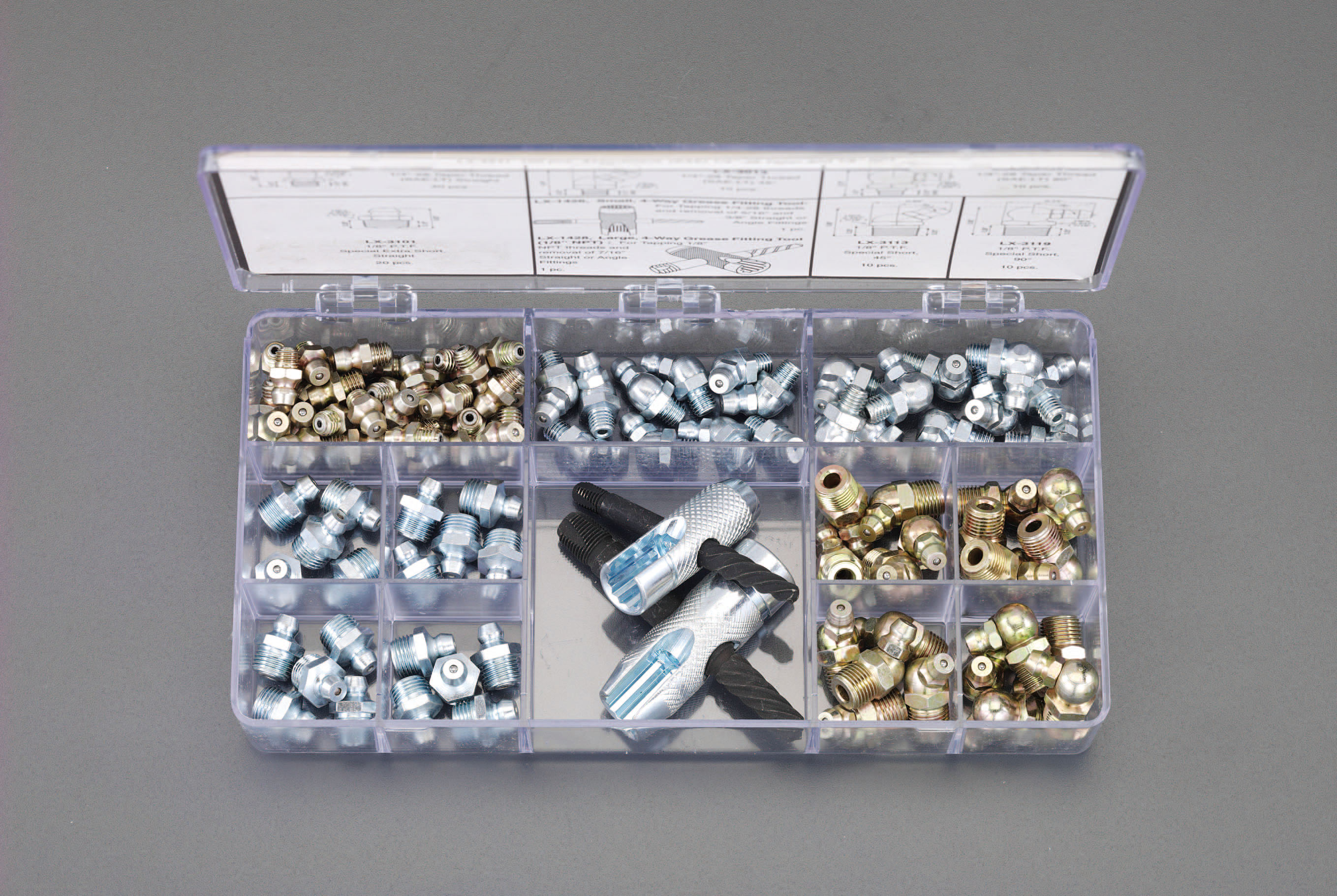 UNF1/4"- G 1/8" グリースニップルセット