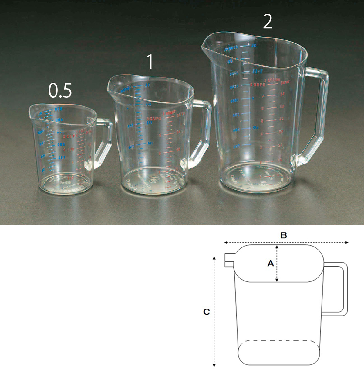 1000ml 計量カップ ポリカーボネイト