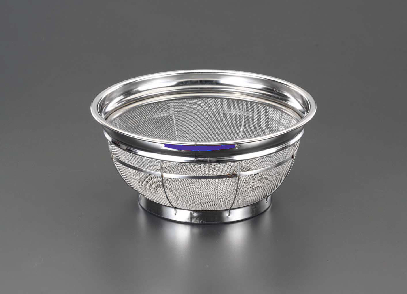 300x120mm ざる ステンレス製/ブルー