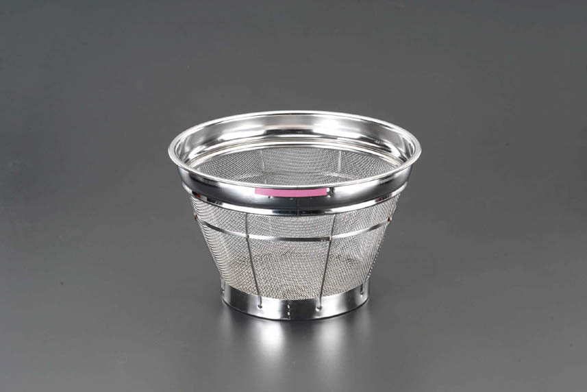 330x200mm 深型ざる ステンレス製/ブルー