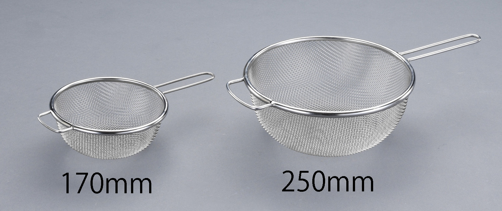 φ170/0.36mm/16メッシュ 濾し網 柄付・ステンレス製