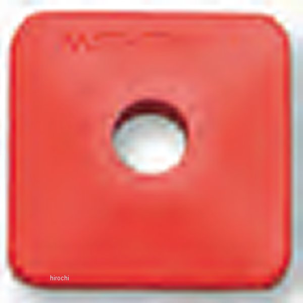 バッカープレート 赤 スクウェア ポラリス 5/16インチ (24個入り)