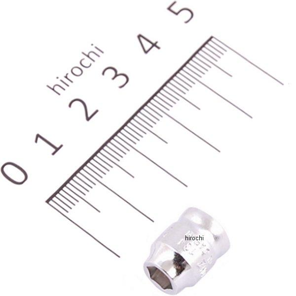 Z-EAL 1/4"(6.35mm)SQ. 6角ソケット 5.5mm