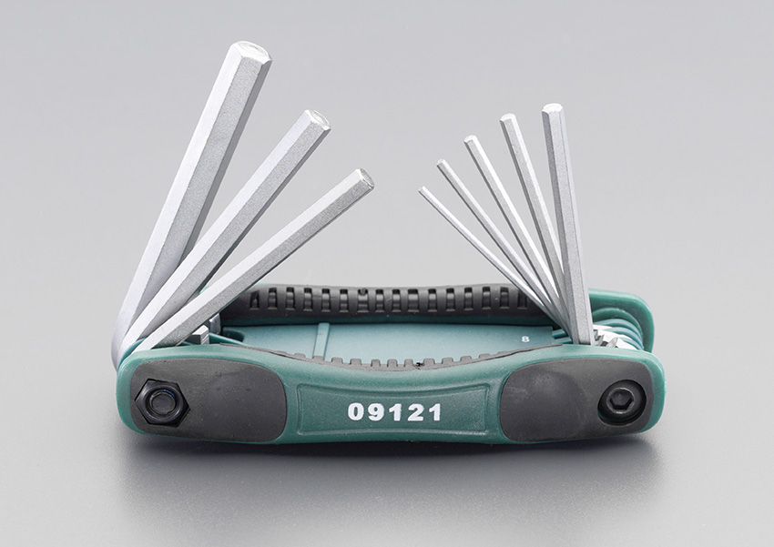 1.5-8mm 8本組六角棒レンチ(折込式)