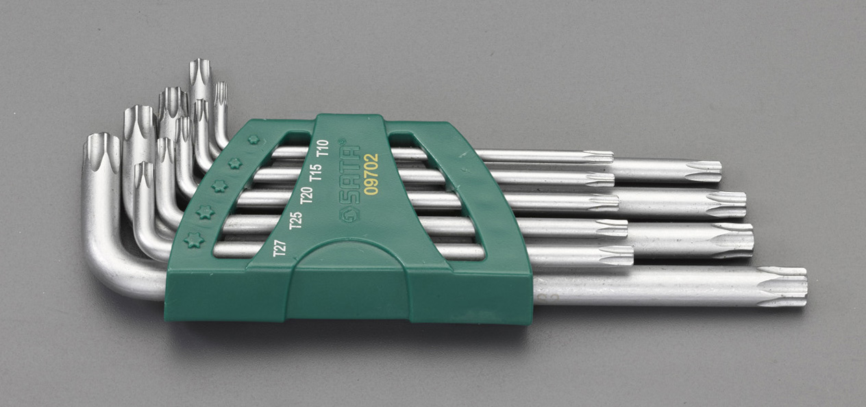 T10-T50 9本組(BORE TORX)キーレンチ