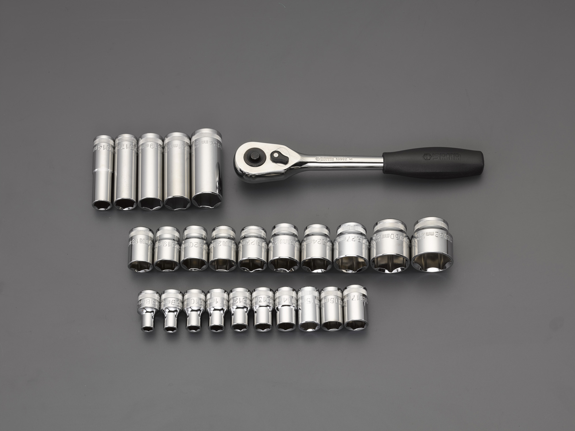 1/2"sq ソケットレンチセット(トレー入り)