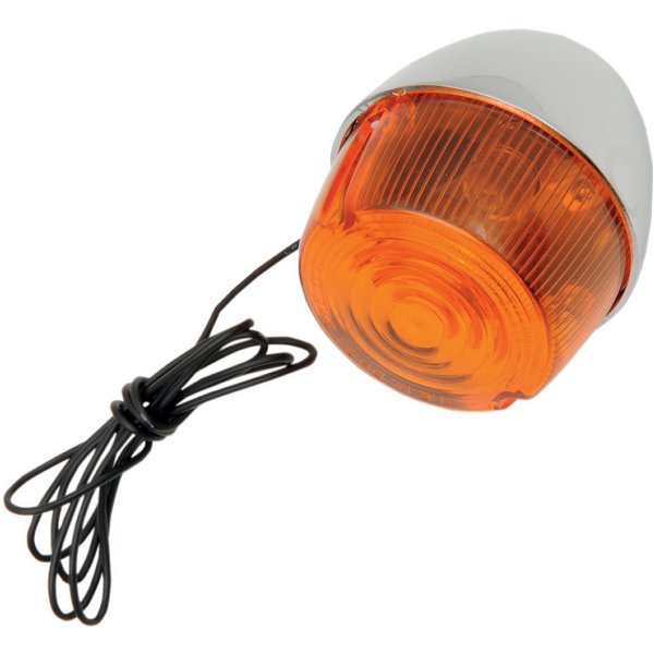 ウインカー アーリー アンバー クローム 5/16"-24ネジ付 (1個売り) 68514-73