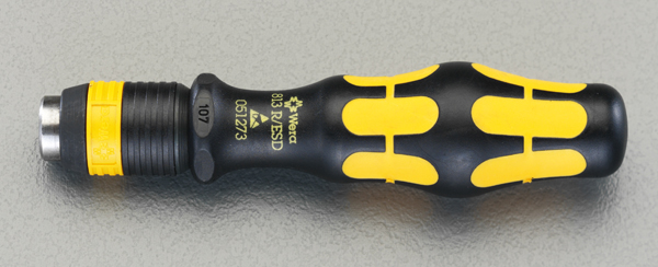 EA560WV34  1/4"Hex/ 90mm ドライバーハンドル クイック/ESD