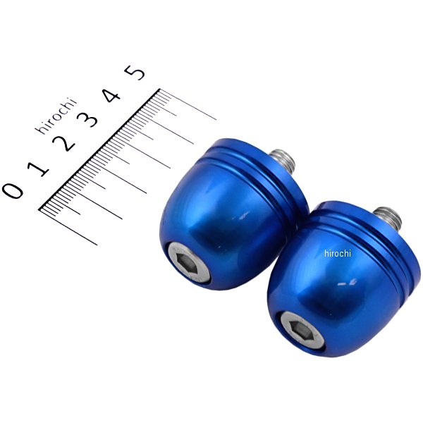 アルミ削り出しサイドキャップ ブルー Φ7/8インチハンドル用