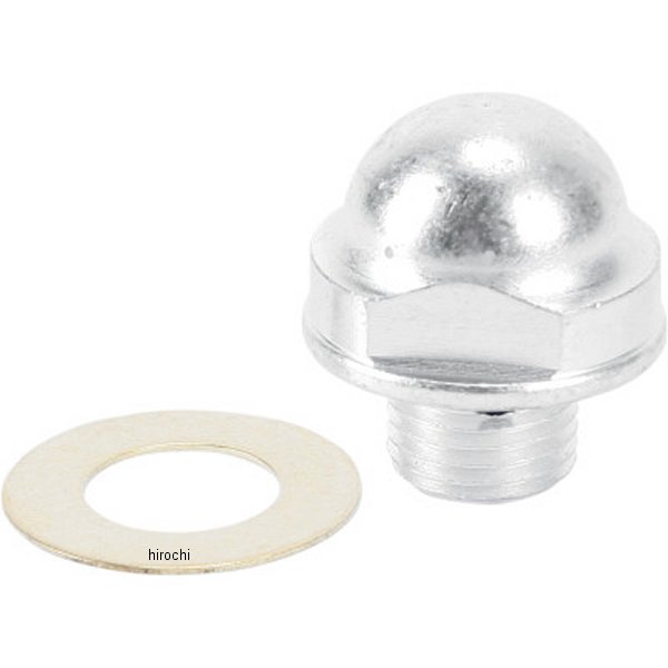 Machine オイルポンプ リリーフバルブ プラグ 54年-67年 BigTwin シルバー