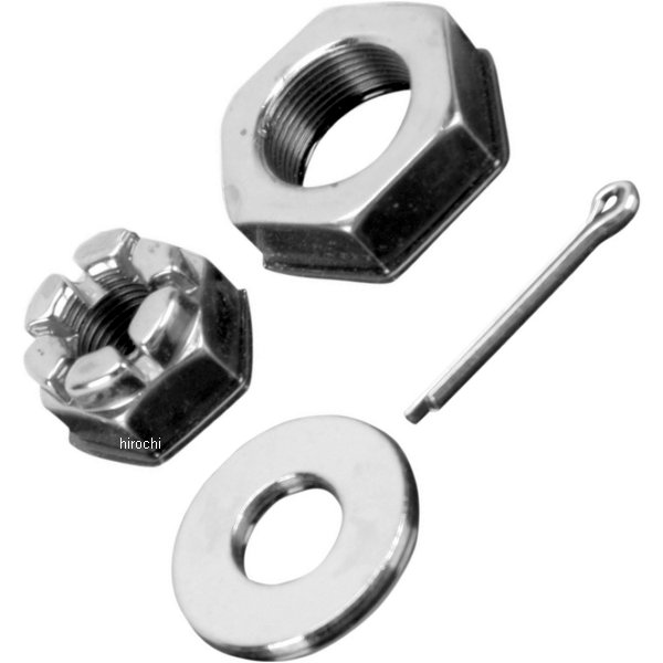 Machine フロント アクスル ナット キット 46年-71年 XL/EL/FL クローム