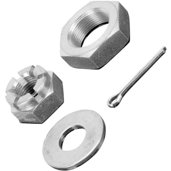 Machine フロント アクスル ナット キット 57年-71年 XL、46年-71年 EL、FL シルバー