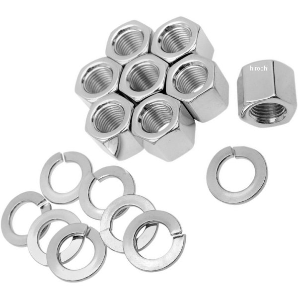 Machine ナット シリンダーベース 57年-85年 XL クローム (8個入り)