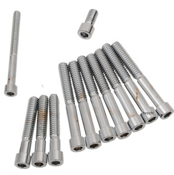 ボルトキット サイドカバー プライマリーカバー 71年-76年 XL クローム/無地