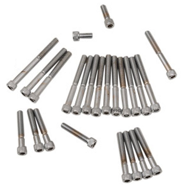 ボルトキット サイドカバー 77年-84年 XL クローム/ローレット